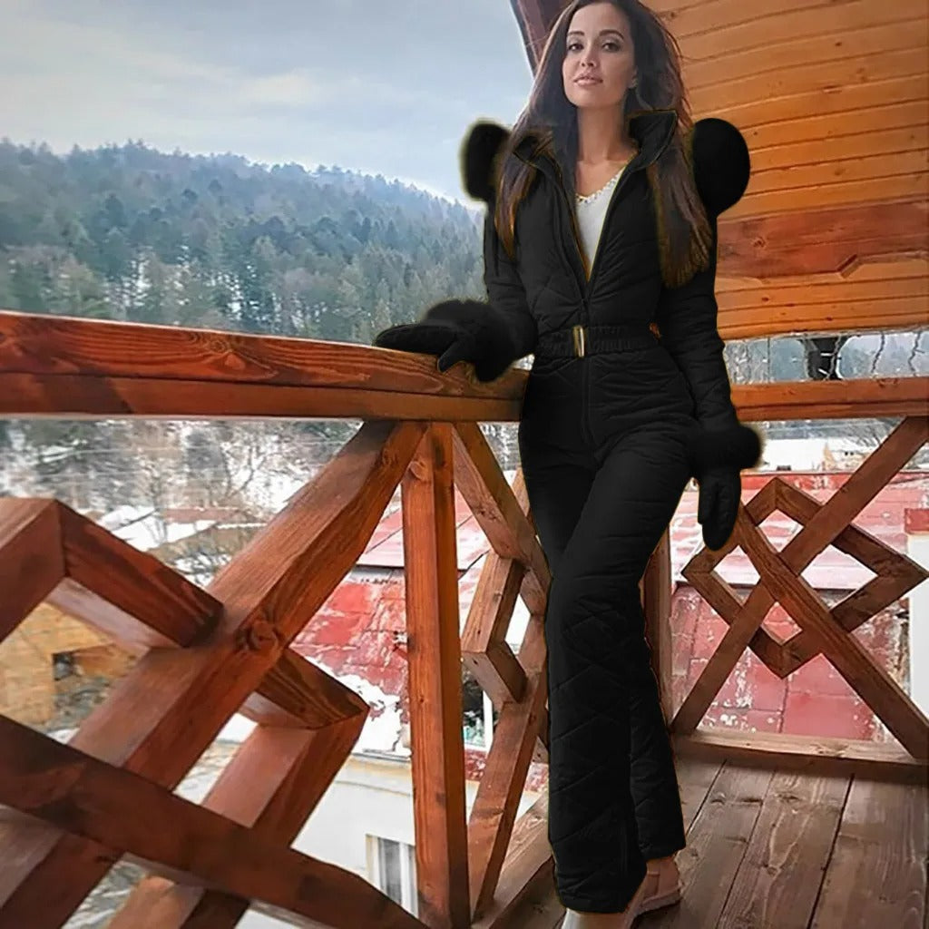Carmella - Combinaison de snowboard et de ski tendance avec fermeture éclair pour femme